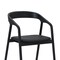 Armen Living Apache Black Oak Wood and Faux Leather Dining Chair LCAPSIBLK - alternate 3